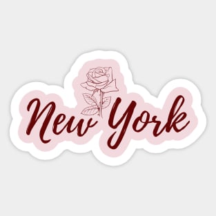 New York Rose Sticker